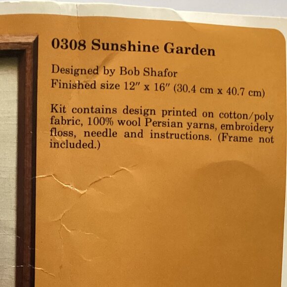 Vintage The Creative Circle #308 Cross Stitch Kit Flowers Floral Sunshine Garden - Picture 3 of 5